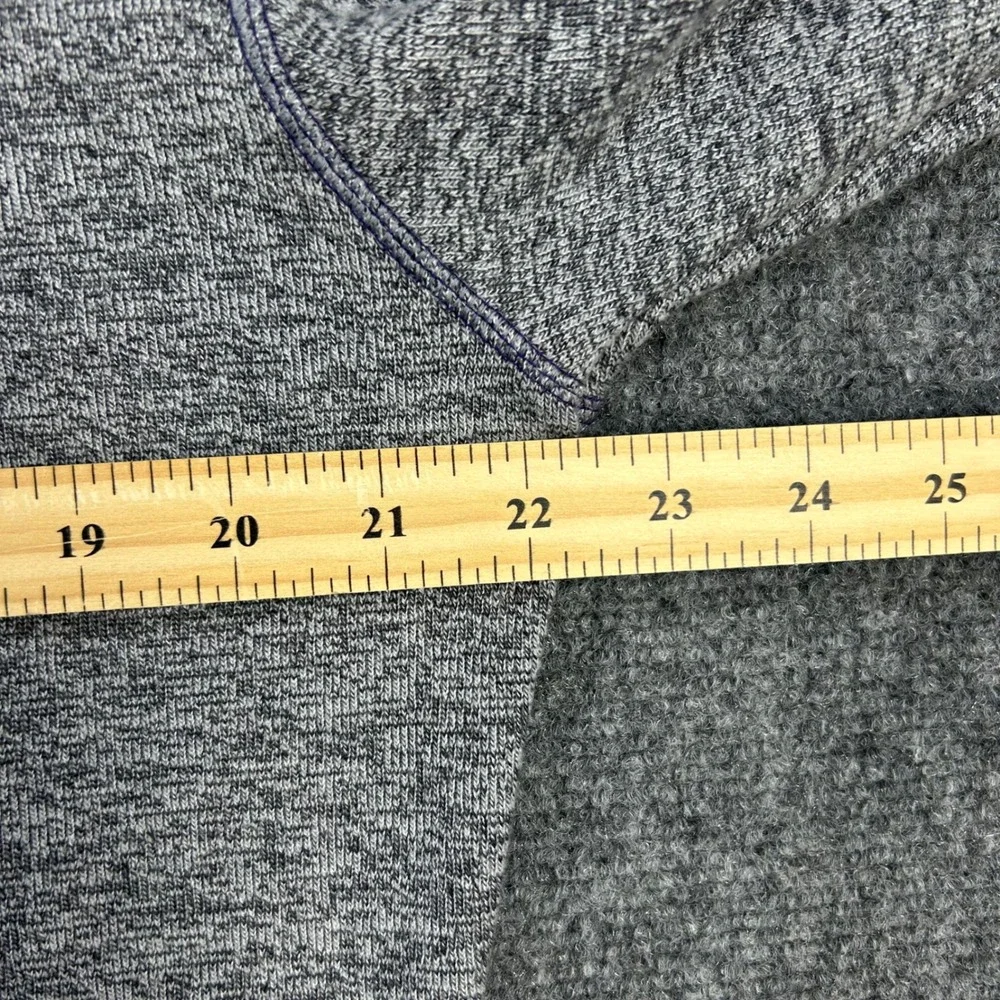 Robert Graham Quarter Zip Mens M Grey Heathered Pullover Sweater Classic Comfort